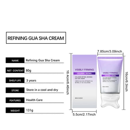 Instant  Sculpting Contour Gua Sha Cream Retinol Collagen Lift Sagging Skin Face Cheek Neck Scraping Therapy