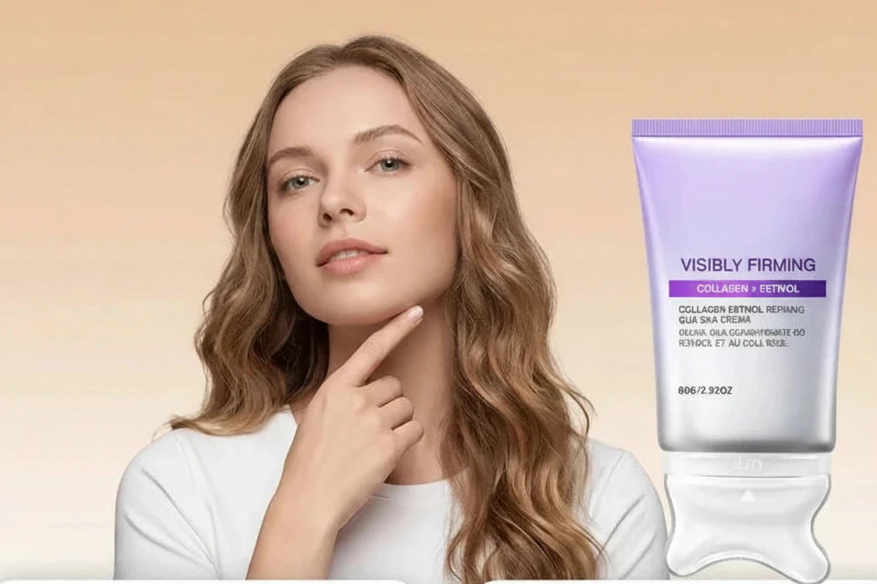 Instant  Sculpting Contour Gua Sha Cream Retinol Collagen Lift Sagging Skin Face Cheek Neck Scraping Therapy