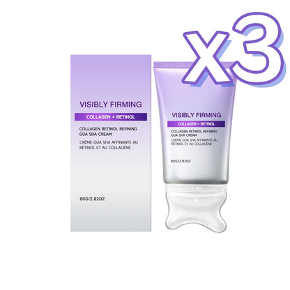 Instant  Sculpting Contour Gua Sha Cream Retinol Collagen Lift Sagging Skin Face Cheek Neck Scraping Therapy